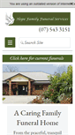 Mobile Screenshot of hopefunerals.co.nz